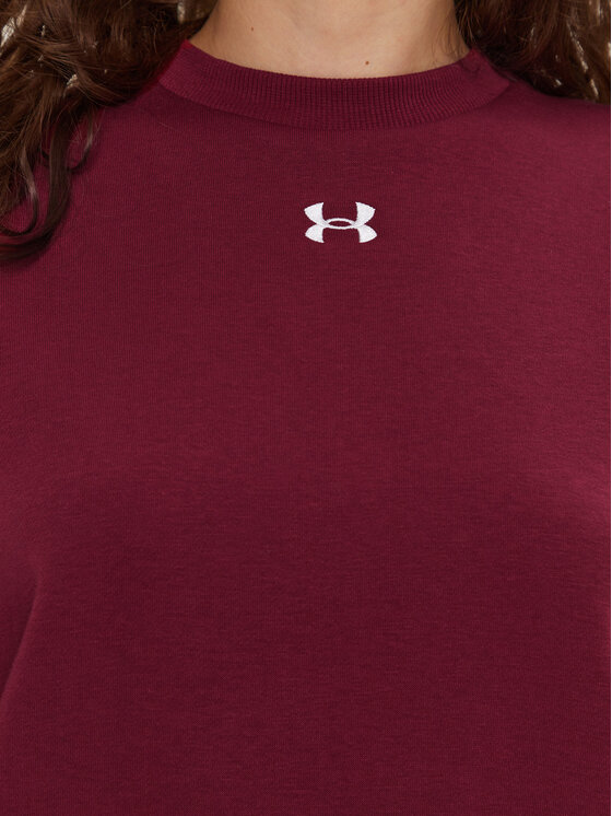 Under Armour Under Armour Bluza UA Rival Fleece 1386463 Bordowy Oversize