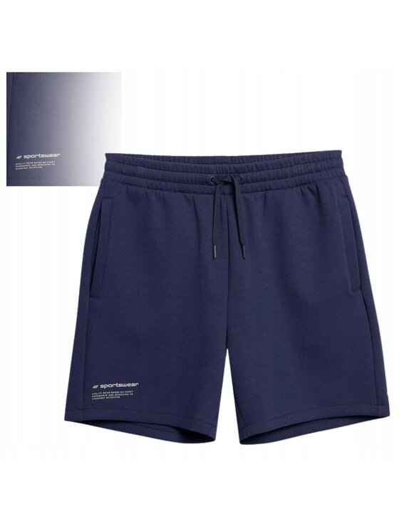 4F 4F Szorty TSHOM054_31 Niebieski Comfortable Fit