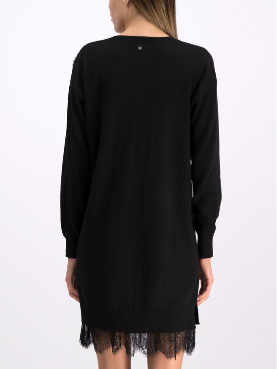 TWINSET TWINSET Sukienka codzienna 192TP3331 Czarny Regular Fit