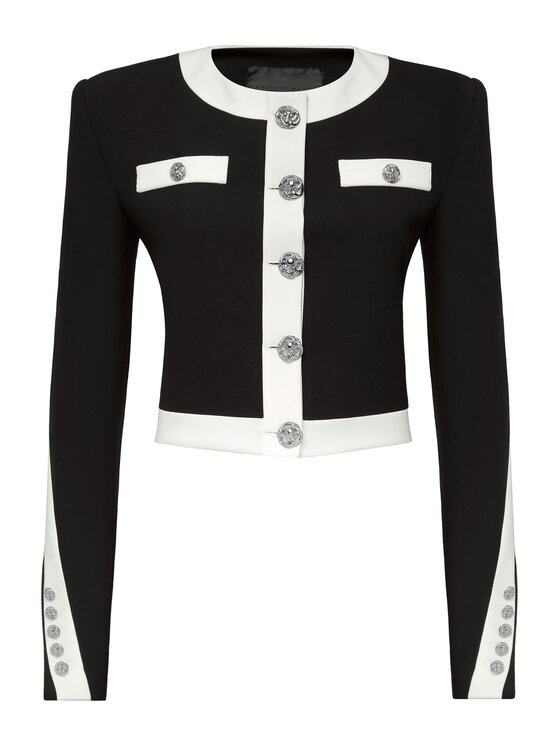 PHILIPP PLEIN PHILIPP PLEIN Vatovaná bunda 6281 Černá Regular Fit