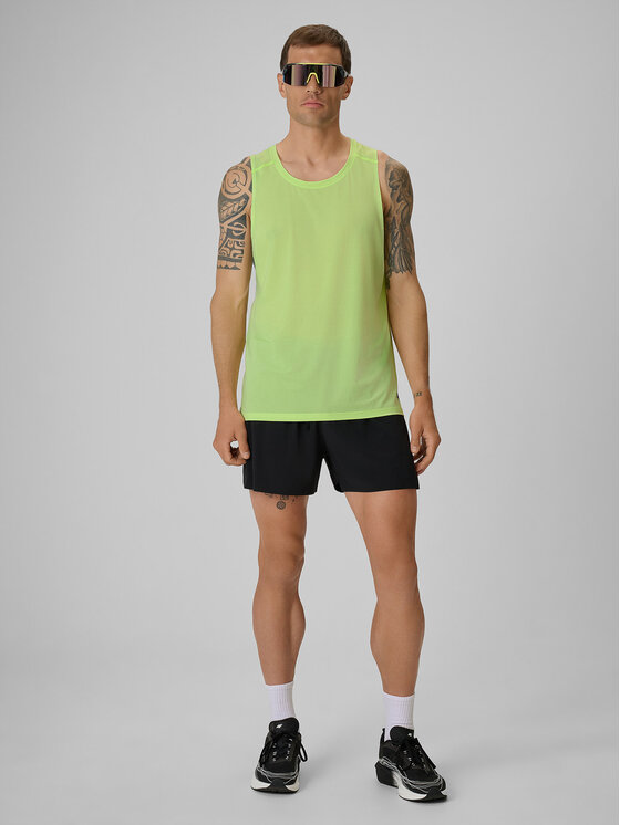 4F 4F Koszulka techniczna RUNNING Żółty jasny Regular Fit