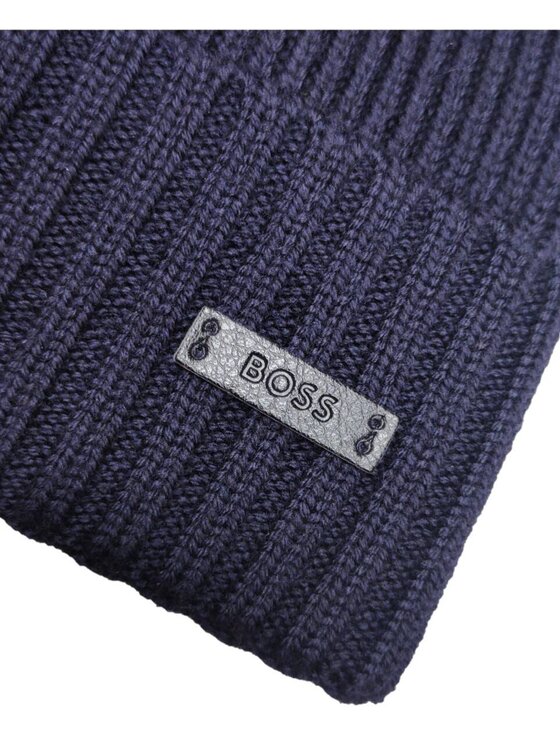 BOSS BOSS Berretto Hugo Boss beanie Blu scuro