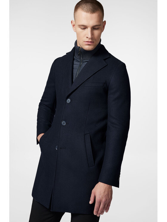 Próchnik Próchnik Płaszcz zimowy PM3 PC073223000018 Granatowy Regular Fit