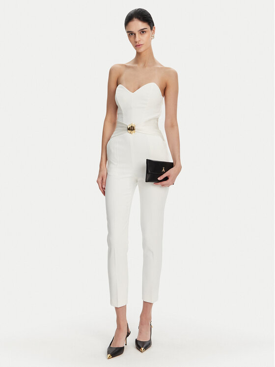 Elisabetta Franchi Elisabetta Franchi Salopetă TU-039-51E2 Alb Regular Fit
