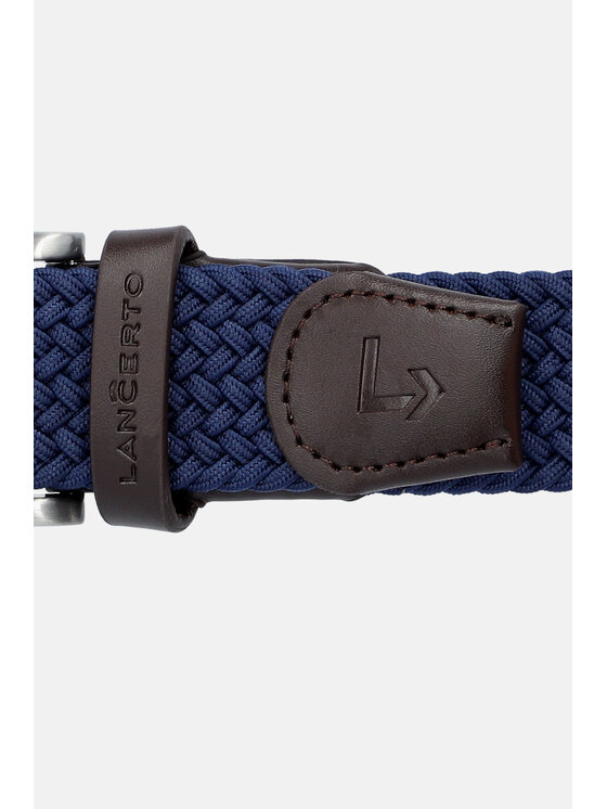 Lancerto Lancerto Pasek Męski Pleat PS090124000016 Granatowy