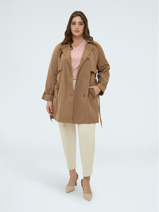 Fiorella Rubino Fiorella Rubino Płaszcz zimowy F062T001501N0C2 Brązowy Regular Fit