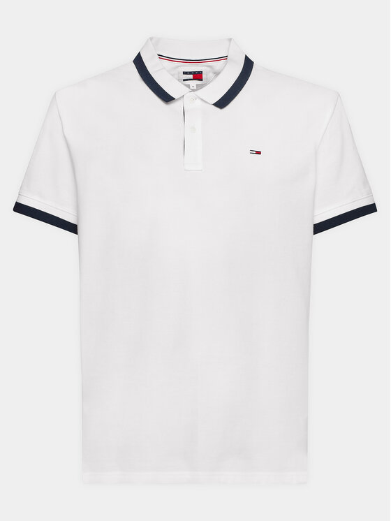 Tommy Jeans Tommy Jeans Поло DM0DM18313 Білий Regular Fit
