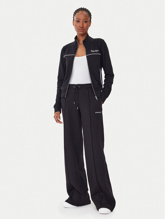 Guess Jeans Guess Jeans Παντελόνι φόρμας W5BB04 KC811 Μαύρο Wide Leg