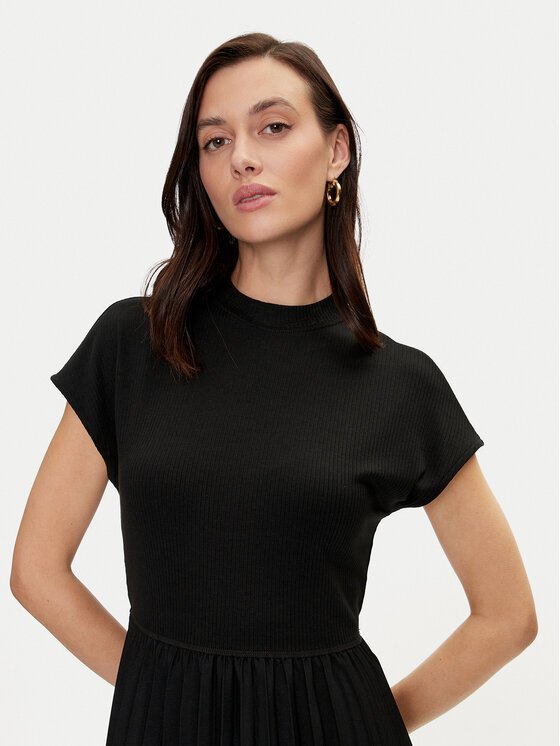 Tommy Hilfiger Tommy Hilfiger Rochie de zi WW0WW42020 Negru Regular Fit