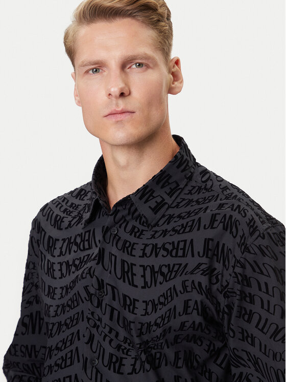 Versace Jeans Couture Versace Jeans Couture Srajca 79GAL2R0 NS703 Črna Slim Fit