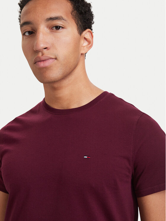 Tommy Jeans Tommy Jeans T-shirt DM0DM04411 Ljubičasta Slim Fit