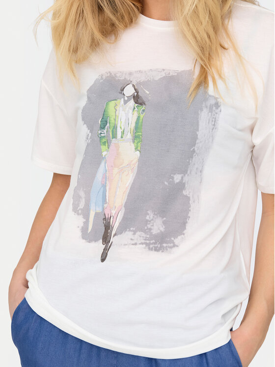 ONLY ONLY T-Shirt Melina 15342876 Biały Regular Fit