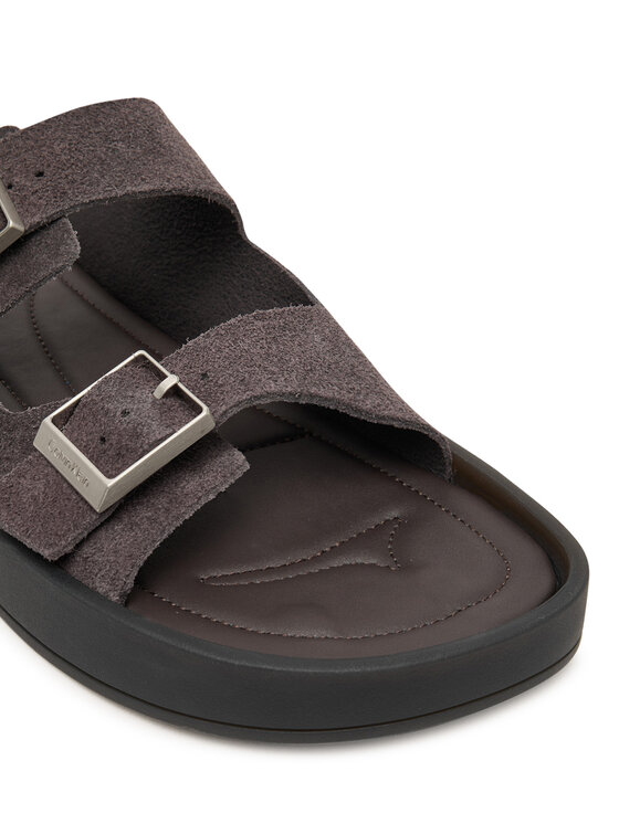 Calvin Klein Calvin Klein Iešļūcenes Ergon Double Bar Sandal Su HM0HM02094 Brūns