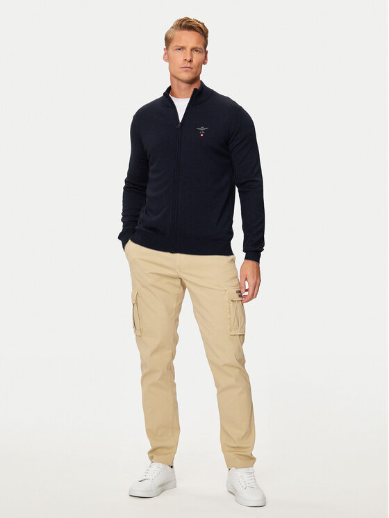 Aeronautica Militare Aeronautica Militare Kampsun 242MA1390L415 Sinine Regular Fit