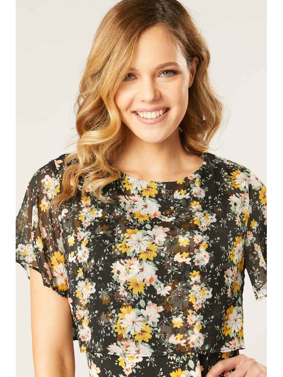 QUIOSQUE QUIOSQUE Každodenní šaty COOL CHIF DRESS NEW Barevná Regular Fit