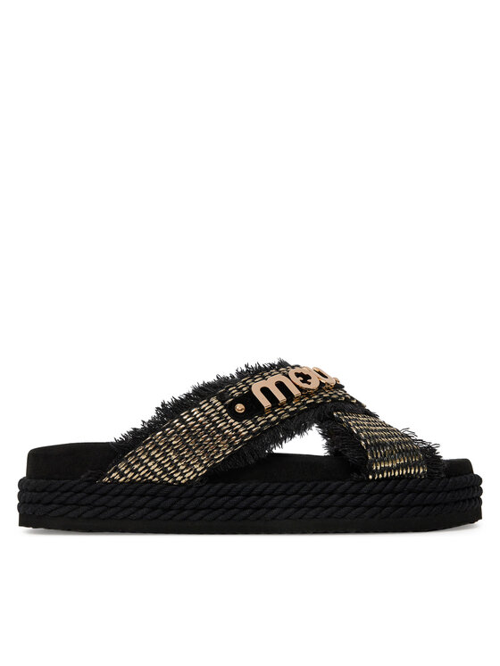 Mou Mou Papucs Criss-cross MU.SW451009K Fekete