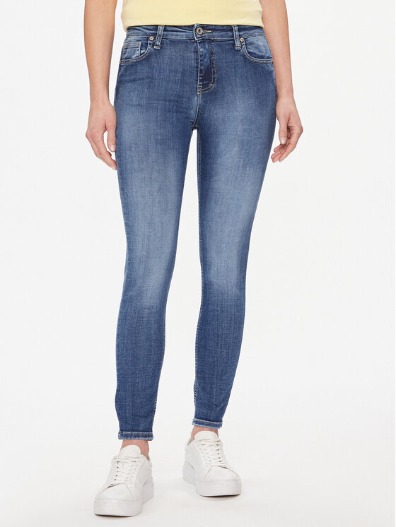 Please Please Τζιν P0SWYR7W7N Σκούρο μπλε Skinny Fit