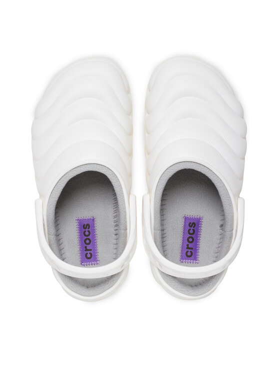 Crocs Crocs Şlapi Classic Lined Overpuff Clog 210059 Alb