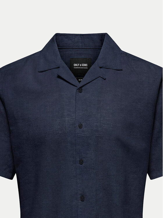 Only & Sons Only & Sons Koszula Caiden 22025116 Granatowy Slim Fit