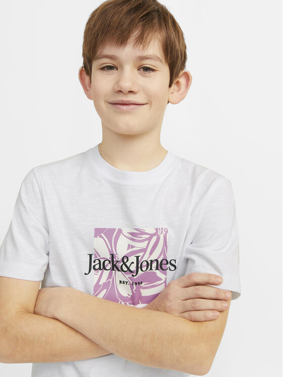 Jack&Jones Junior Jack&Jones Junior T-shirt Lafayette 12253973 Bijela Standard Fit