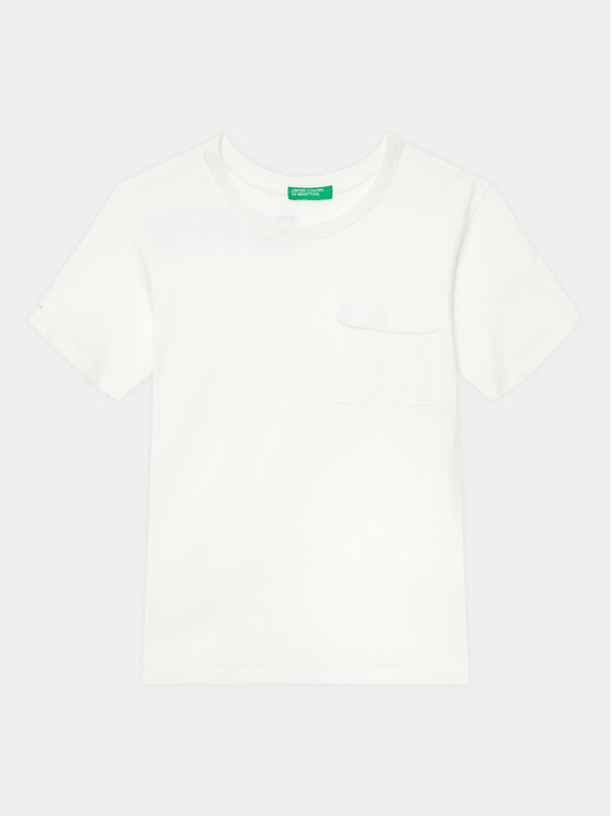 United Colors Of Benetton United Colors Of Benetton T-shirt 3096G1097 Bijela Regular Fit