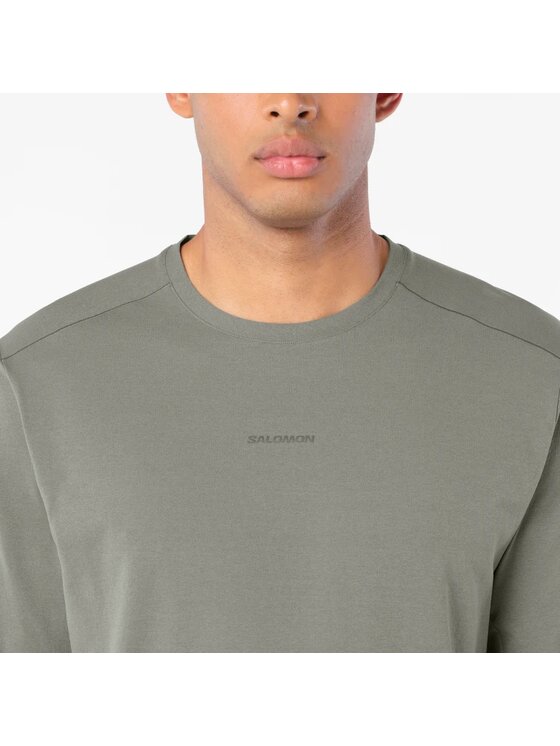 Salomon Salomon Koszulka techniczna TRACKLINE LS TEE M Zielony Regular Fit