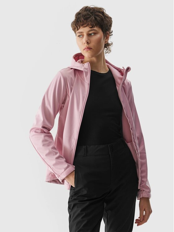 4F 4F Softshellová bunda 4FWSS24TSOFF215-56S Ružová Regular Fit