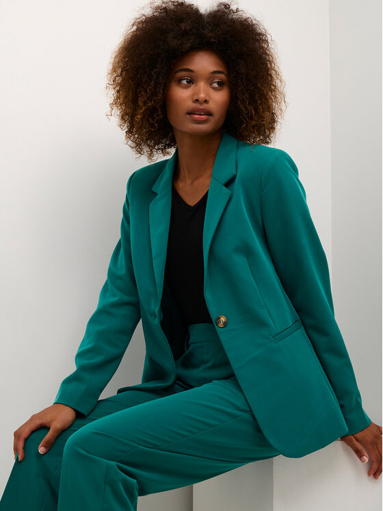Kaffe Kaffe Pintsak Sakura 10506684 Roheline Slim Fit