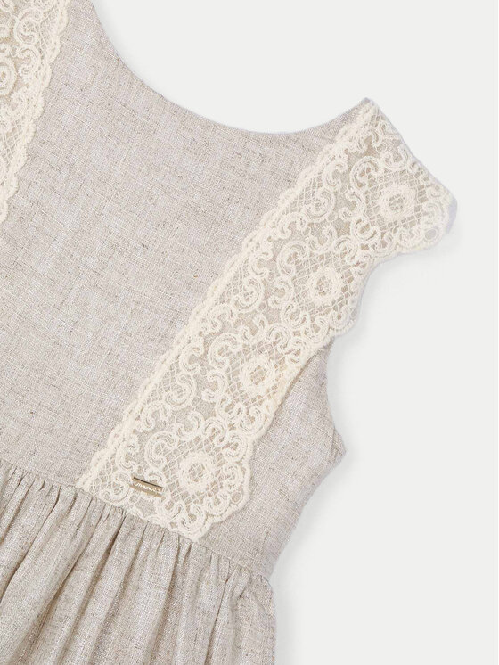 Mayoral Mayoral Sommerkleid 3910 Beige Regular Fit