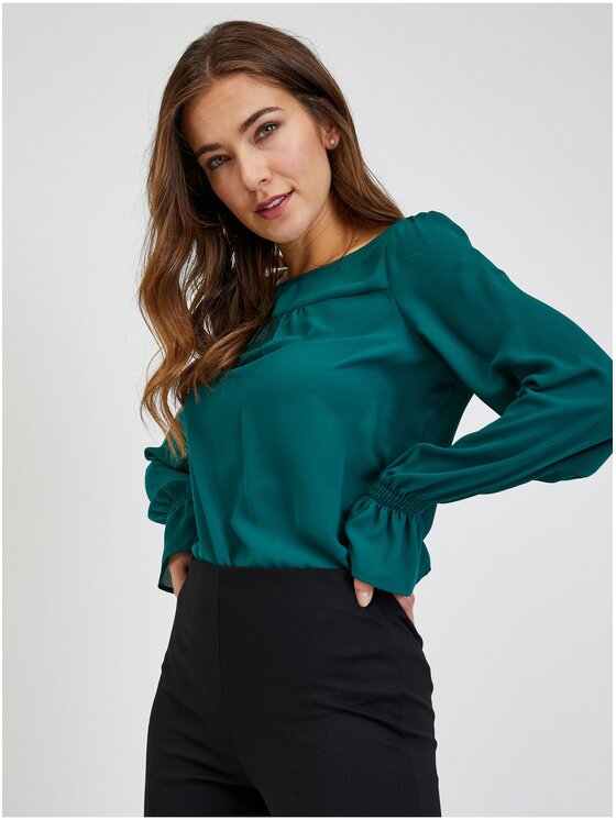 Orsay Orsay Spodnie damskie 354054-660000__XL Czarny Flared Fit
