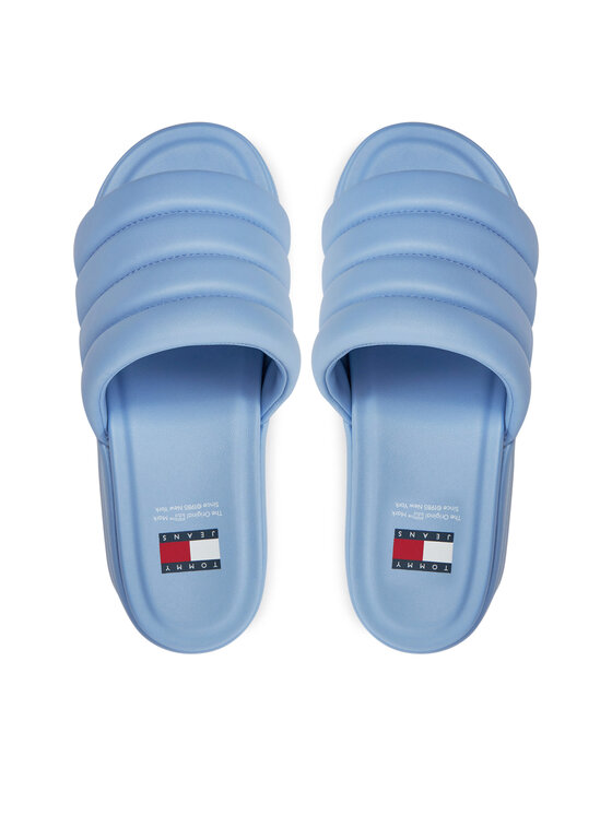 Tommy Jeans Tommy Jeans Iešļūcenes Tjw Wedge Sandal EN0EN02455 Gaiši zils