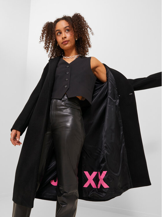 JJXX JJXX Преходно палто 12237953 Черен Regular Fit