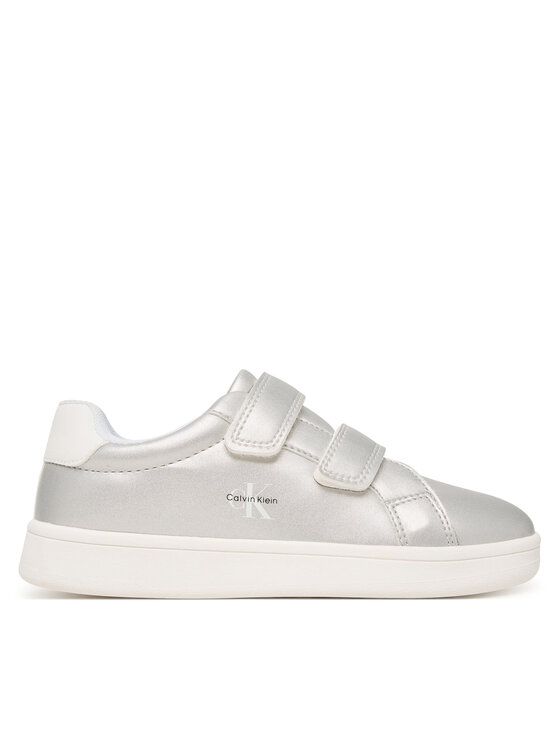 Calvin Klein Calvin Klein Sneakersy Low Cut Velcro V1A9-83205-0376 S Srebrny