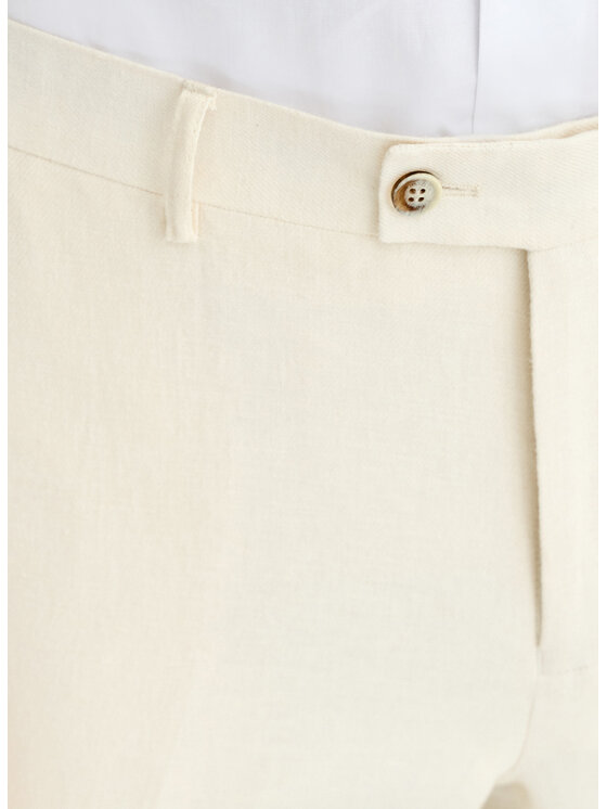 Pako Lorente Pako Lorente Spodnie garniturowe P25SF-6G-015 Beżowy Slim Fit