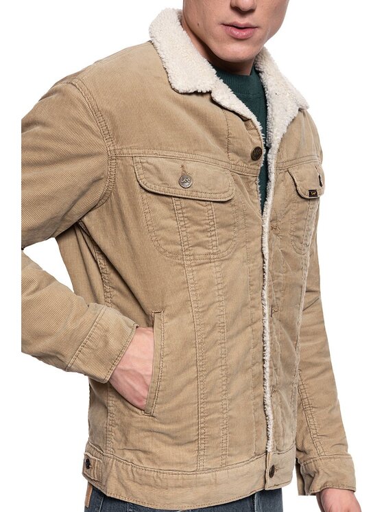 Lee Lee Kurtka zimowa SHERPA RIDER Beżowy Regular Fit
