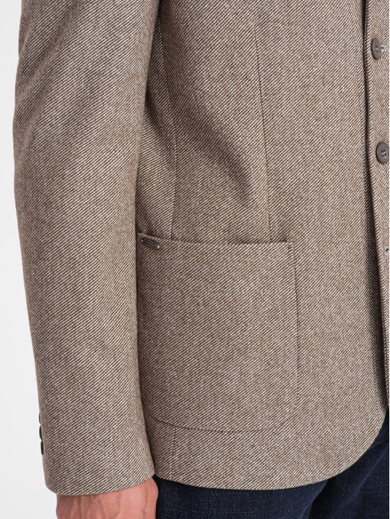 Ombre Ombre Sako OM-BLZB-0124 Hnědá Regular Fit