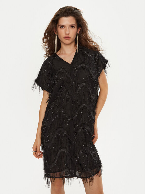 Bruuns Bazaar Bruuns Bazaar Koktélruha Nellat BBW4197 Fekete Loose Fit