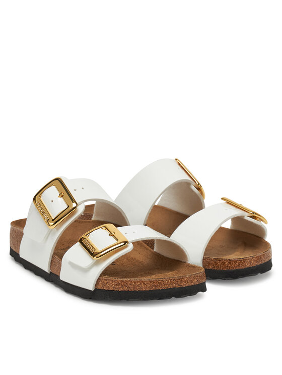 Birkenstock Birkenstock Παντόφλες Sydney Cushion Buckle 1029438 Λευκό