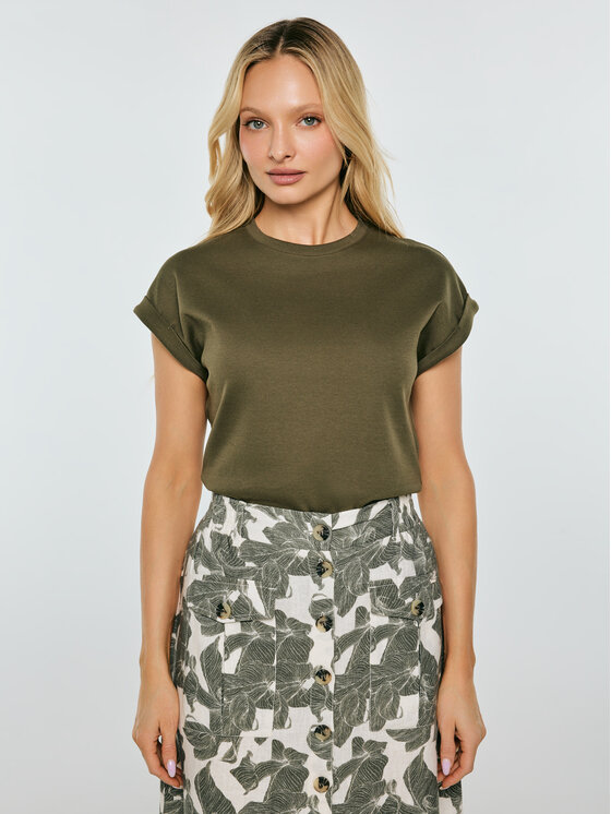 BIG STAR BIG STAR T-Shirt ADELA Zielony Comfort Fit