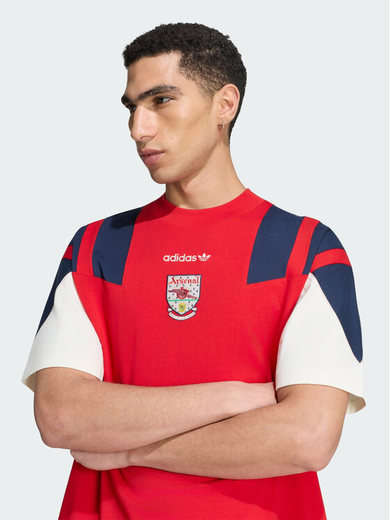 adidas adidas Koszulka techniczna 172269 Czerwony Loose Fit