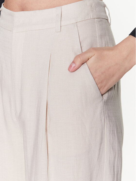 Gestuz Gestuz Pantaloni di tessuto Paula 10907025 Beige Regular Fit