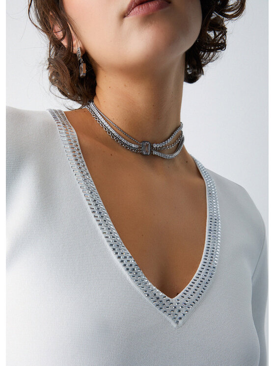 Liu Jo Liu Jo Maglione WA6222MS55N10701 Bianco Regular Fit