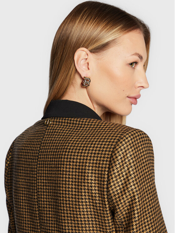 TWINSET TWINSET Marynarka 222TT2317 Złoty Regular Fit