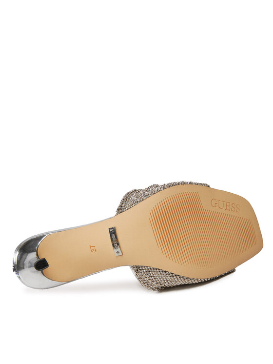 Guess Pantoletten Hadey FLJHAD LEM03 Silberfarben | Modivo.de 