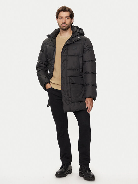 Calvin Klein Calvin Klein Vatovaná bunda K10K113465 Černá Regular Fit