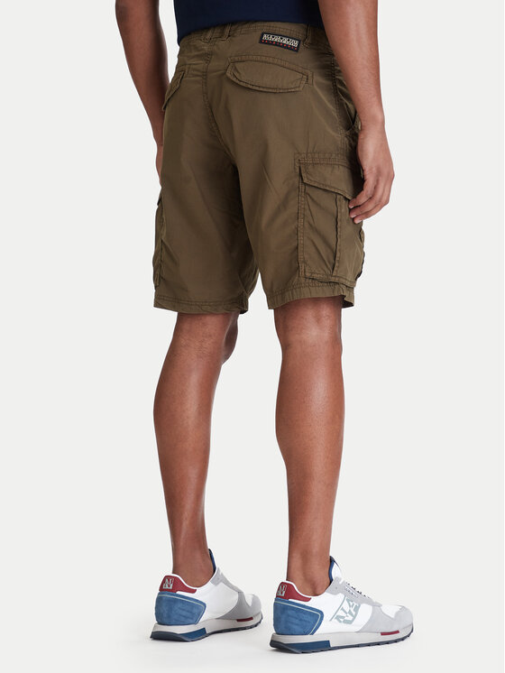 Napapijri Napapijri Stoffshorts Noto 2.0 NP0A4HOQ Grün Regular Fit