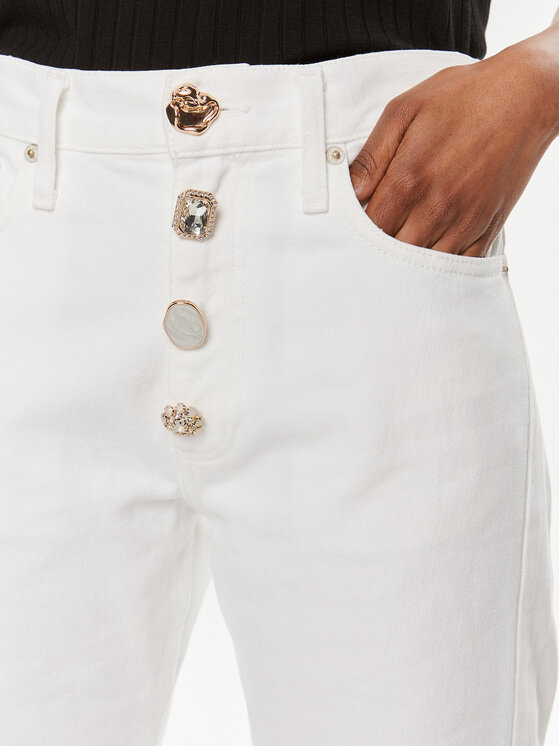 ViCOLO ViCOLO Jeans hlače DB5114 Bela Straight Leg