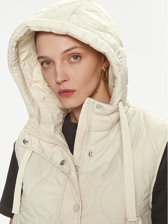 ONLY ONLY Bezrękawnik Valentina 15315383 Écru Regular Fit