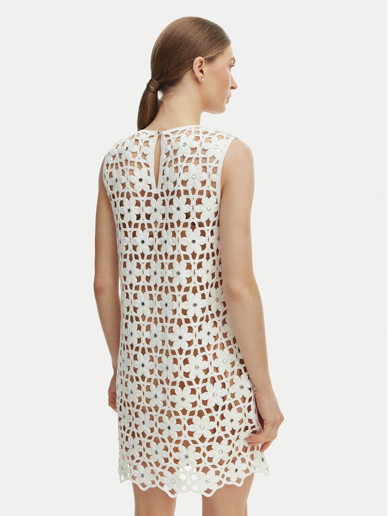 MICHAEL Michael Kors MICHAEL Michael Kors Poletna obleka MS683CWKNE Bela Slim Fit