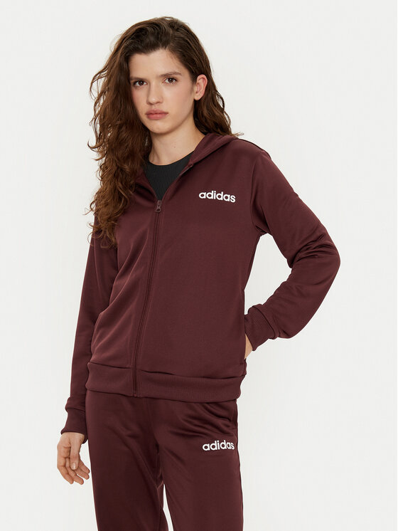 adidas adidas Melegítő Essentials Linear JD2698 Bordó Slim Fit